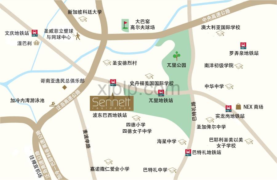 Sennett Residences CN Map