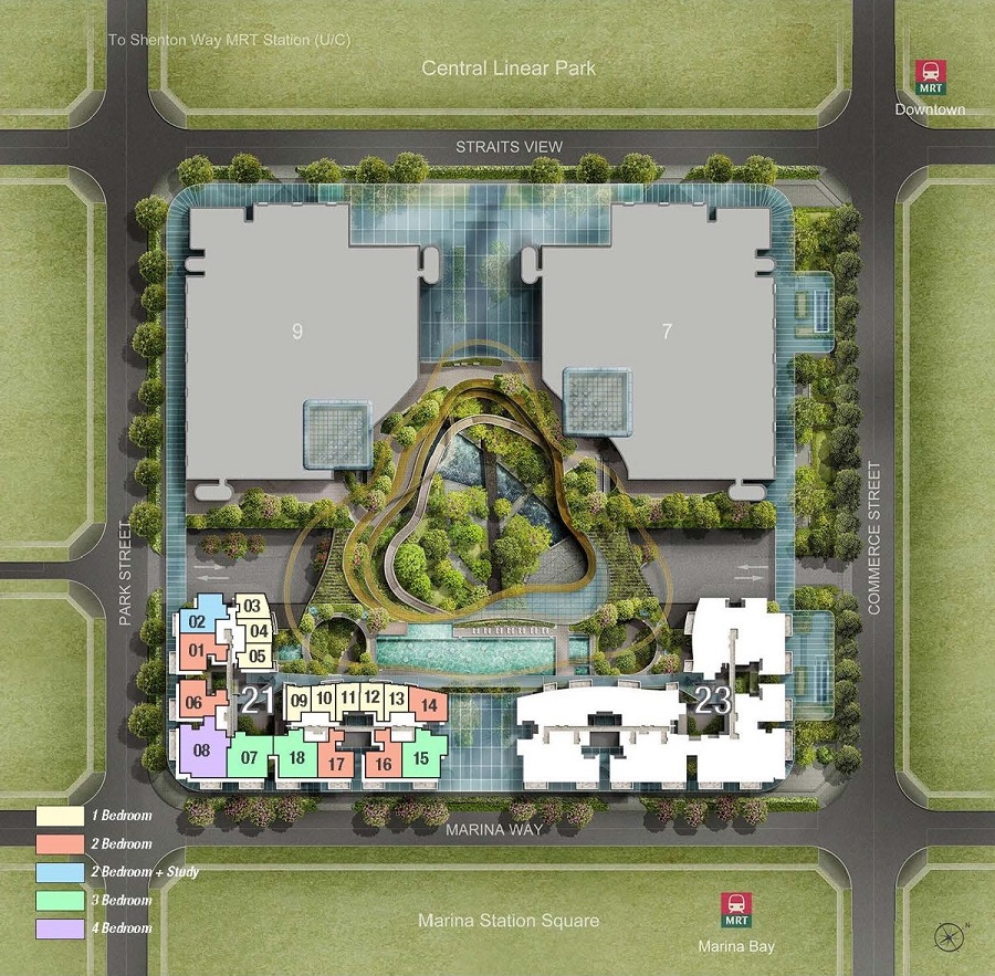 Marina One Site Plan 1