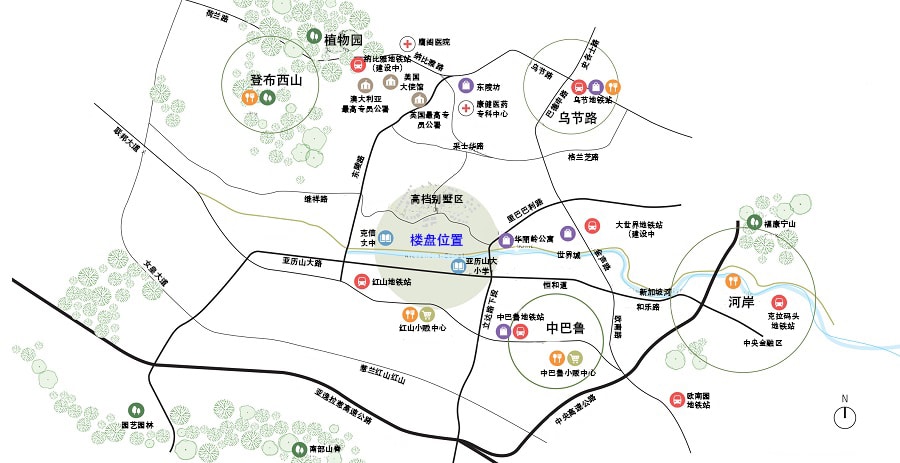 Principal Garden Location Map Chinese