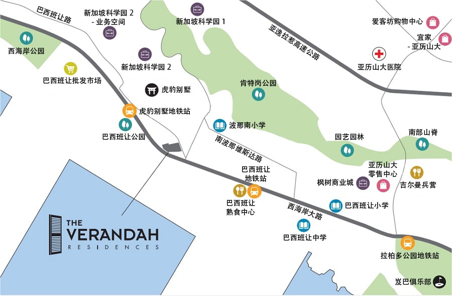 The Verandah Residences 位置