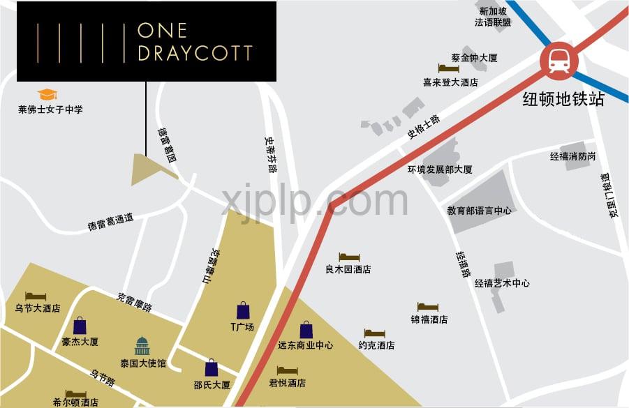 One Draycott CN Map