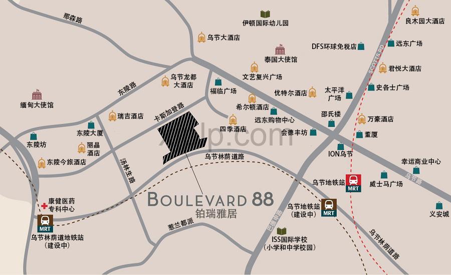 Boulevard 88 CN Map