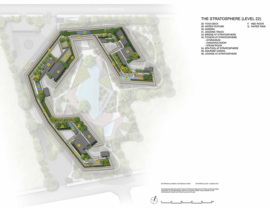 Amber Park - Site Plan (Level 22)