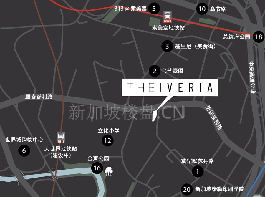 The Iveria Condo Locaton Map CN 1