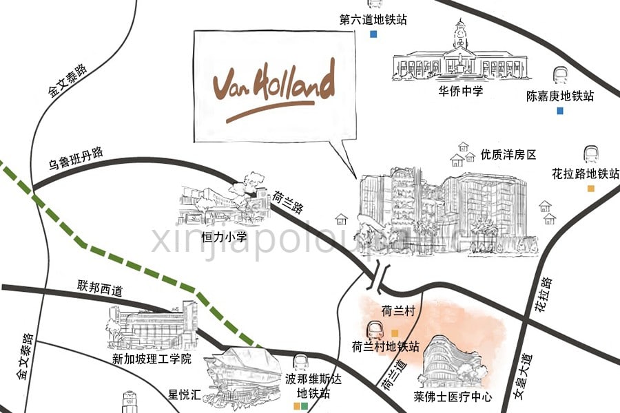 Van Holland Location Map CN1