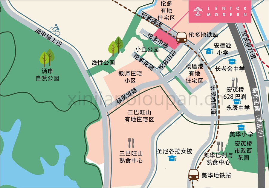 Lentor Modern Location Map CN