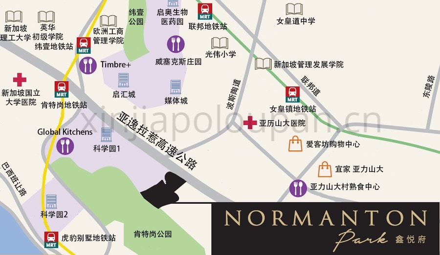 Normanton Park Location Map CN1