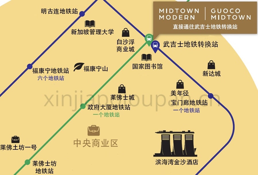 Midtown Modern Location Map CN1