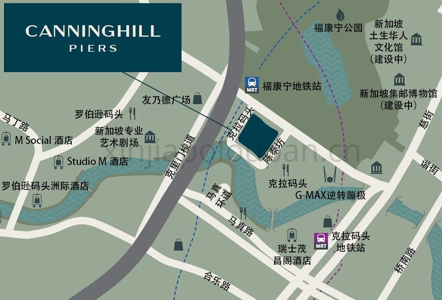 Canninghill Piers Location Map CN