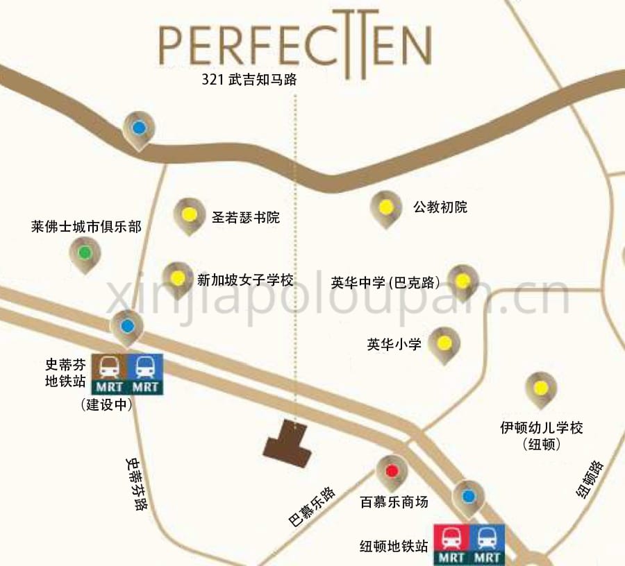Perfect Ten Condo Map Chinese