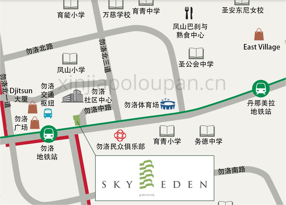 Sky Eden @ Bedok Location Map CN1