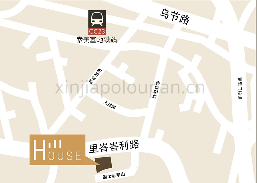 Hill House Location Map CN
