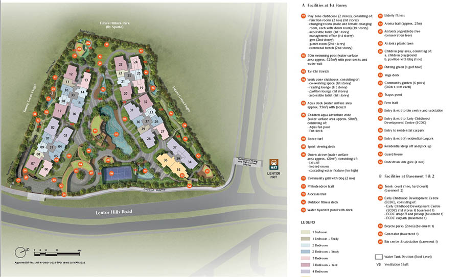 Lentor Hills Residences Stie Plan 1