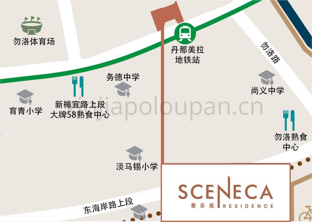 Sceneca Residence Location Map CN