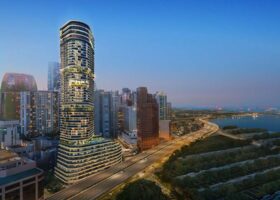 Newport Residences（铂海峰）位于安顺路的住宅外观，新加坡第2区市中心永久地契公寓