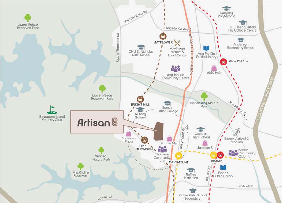 Artisan 8 Location Map