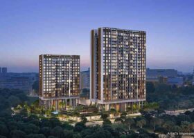 Hudson Place Residences 外观效果图 位于新加坡 one-north Media Circle Queenstown 区域